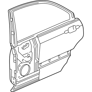 Acura 67550-SZ3-A90ZZ Panel, Left Rear Door (Dot)