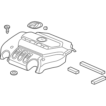 2009 Acura RL Engine Cover - 17121-RKG-A00