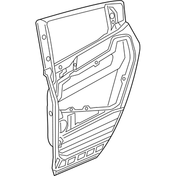 Acura 67510-SZN-A90ZZ Panel Complete Right, Rear Dr