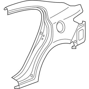 Acura 04636-TX6-A91ZZ Panel Set, Right Rear (Outer) (Dot)