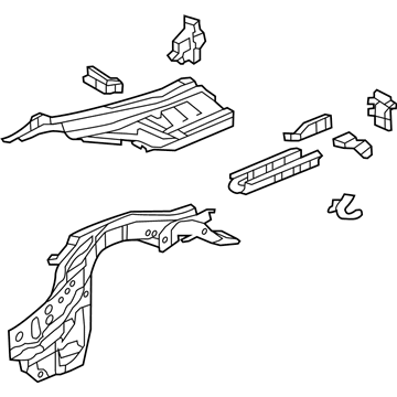 Acura 65660-TY2-305ZZ Frame, Left Rear