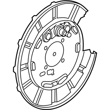 Acura 43120-STX-A01 Driver Left Side Rear Backing Plate