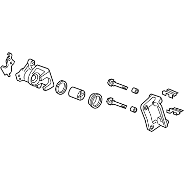 Acura 43018-STX-A01 Right Rear Brake Caliper Sub-Assembly