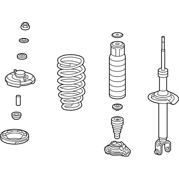 Acura 52620-TL2-A11 Left Front Shock Absorber Assembly