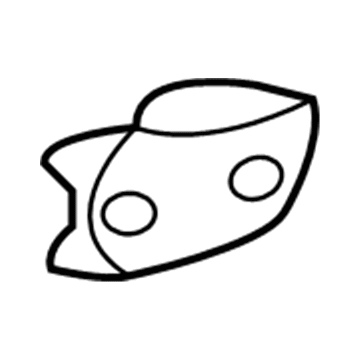 71516-SP0-000 Acura Protector, Left Rear Bumper Face Illustration 1 of 1