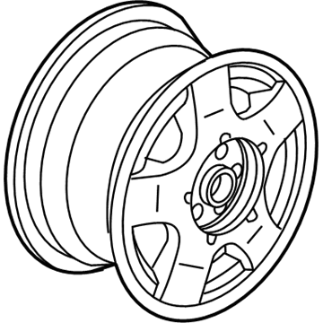 Acura 42700-S3V-A31 Aluminum Wheel Rim (17X6 1/2Jj) (Hitachi)