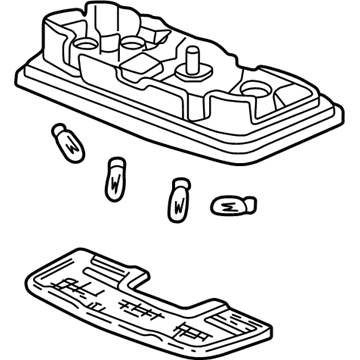 Acura 34250-S3V-A01ZD Light Assembly, Map (Moon Lake Gray)