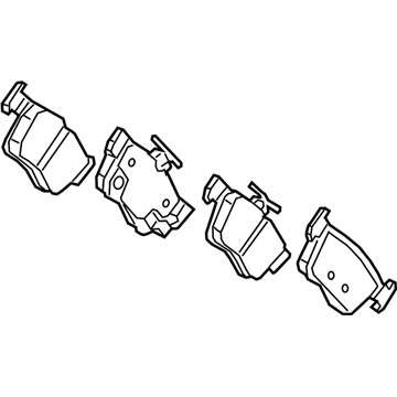 Acura 43022-TJB-A02 Rear Disc Brake Pad Set