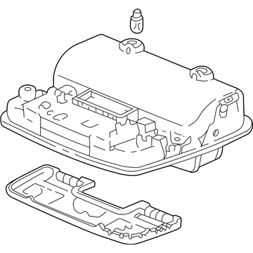 Acura 83250-S87-A01ZF Overhead Roof Console (Seagull Gray)