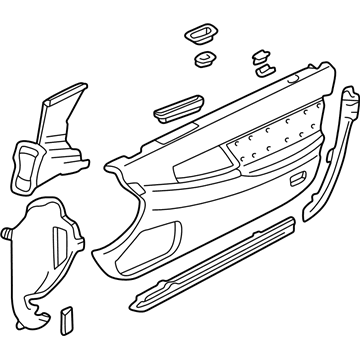 1991 Acura NSX Door Trim Panel - 83533-SL0-A00ZA