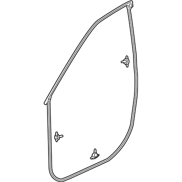 Acura 72350-TJB-A01 Front Left Door Weatherstrip