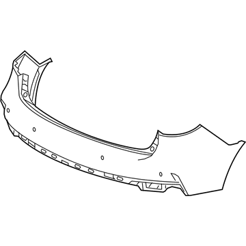 Acura 04715-TYS-A10ZZ Rear Bumper Face Assembly