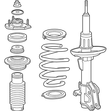 Acura 51601-SZN-A54 Shock Absorber Assembly, Right Front
