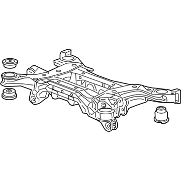 Acura 50300-TX5-A00 Sub-Frame Assembly, Rear (2Wd)