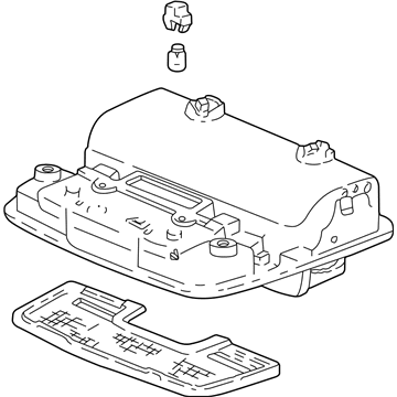 Acura 83250-S3V-A01ZB Console Assembly, Roof (Moon Lake Gray)