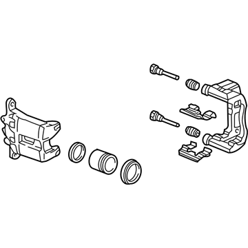 Acura 06453-S0K-505RM Left Front (Reman) Caliper Sub-Assembly