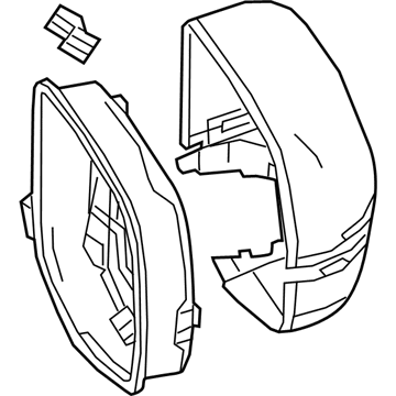 Acura 76205-TJB-A12ZK Housing Set Right (Platinum White Pearl)