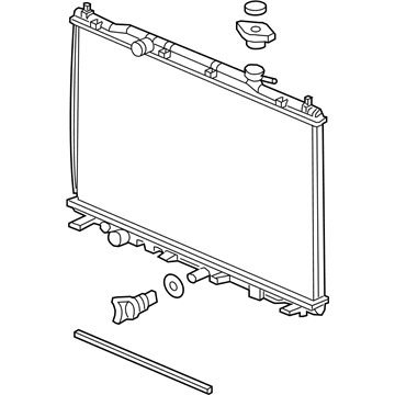 Acura 19010-R8A-A51 Radiator (Denso)