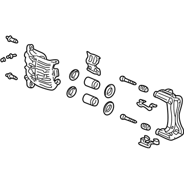 Acura 45018-SL0-J01 Right Front Caliper Sub-Assembly