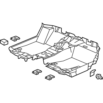 Acura 83301-TY2-A01ZA Carpet Assembly, Front Floor (Mat Seacoast)