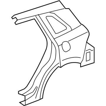 Acura 04636-STK-A90ZZ Panel Set, Right Rear (Outer) (Dot)