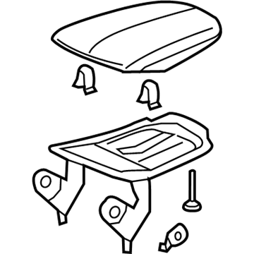 Acura 83405-TZ3-A01ZB Arm Assembly, Center *Type C*