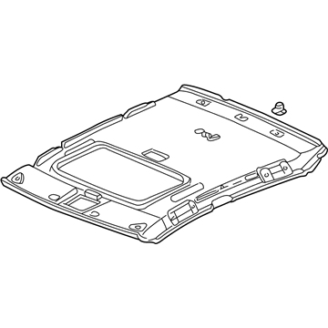 Acura 83200-S0K-A50ZA Lining Assembly, Roof (Light Fern) (Sunroof)