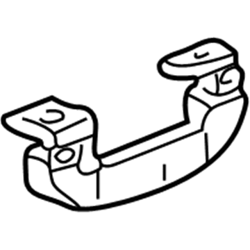 Acura 83240-S0K-A10ZC Grab Rail Assembly (Mild Beige) (Coat Hook)