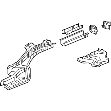 Acura 65610-TV9-A10ZZ Frame, Right Rear