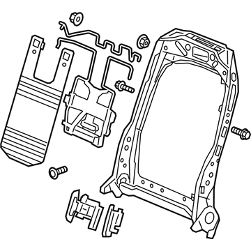 Acura 81126-TJB-A22 Frame, Right Front Seat-Back