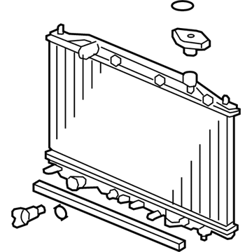 Acura 19010-RYE-H01 Radiator (Denso)