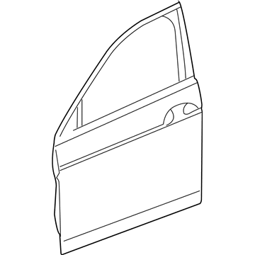 2013 Acura ZDX Door Panel - 67010-SZN-A91ZZ