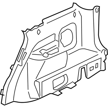 Acura 84670-S3V-A03ZB Lining, Left Rear Side (Saddle)