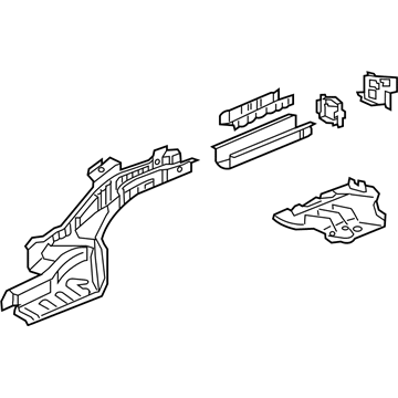 Acura 65660-TX8-A00ZZ Frame, Left Rear