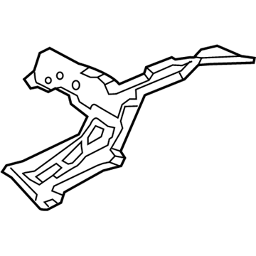 Acura 65790-TT1-A00ZZ Crossmember, Left Rear Floor (Upper)