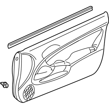 Acura 83583-S6M-A02ZB Lining, Driver Side Door (Dark Titanium)