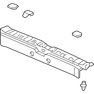 Acura 84640-S3V-Q00ZC Lining Assembly, Rear Panel (Saddle)