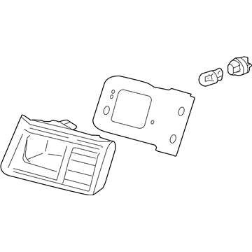 Acura 34150-TL2-A01 Light Assembly, Passenger Side Lid