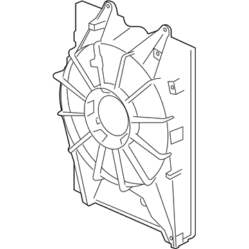 2014 Acura MDX Fan Shroud - 19015-5J6-A01