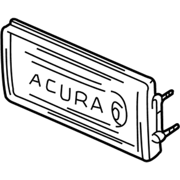 Acura 75522-SL0-A02 Rear Panel Unit