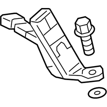 Acura 04826-TX4-A00ZB Left Rear Seat Belt Buckle Set (Graphite Black)