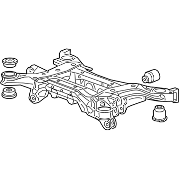 Acura 50300-TX4-A00 Sub-Frame Assembly, Rear (4Wd)