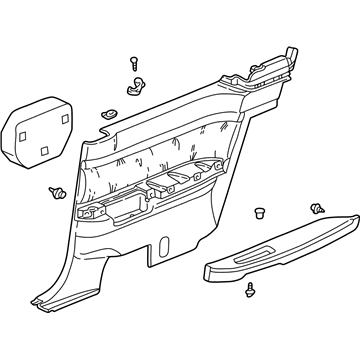 Acura 83730-S3M-A62ZE Lining Assembly, Passenger Side (Medium Taupe) (Leather)