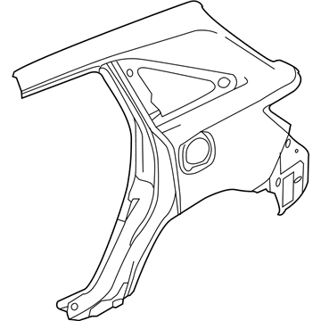 Acura 04646-TZ5-A82ZZ Left Rear Panel Set