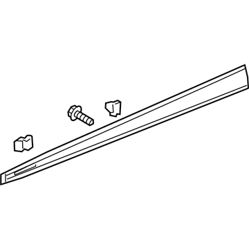 Acura 75332-TX4-A01 Left Front Door Lower Garnish Molding