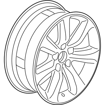 Acura 42800-TY2-A80 Aluminum Wheel Rim Assembly (18X8J) (Tpms) (Hitachi)