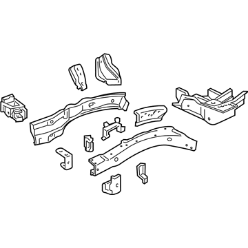 Acura 60810-SZN-A00ZZ Frame Complete Right, Front Side