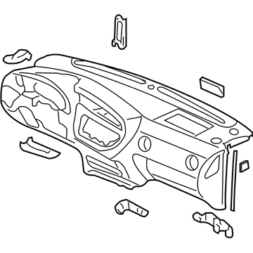 Acura 77100-S6M-A02ZB Panel Assembly, Instrument (Dark Titanium)