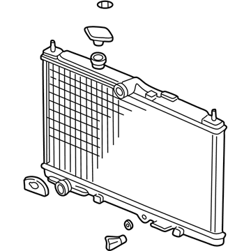 Acura 19010-PGE-A51 Radiator (Denso)