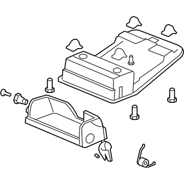 Acura 83250-STX-A02ZB Console Assembly, Roof (Light Seagull Gray)